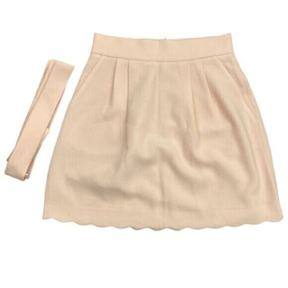 Club Monaco Hanne Mini Skirt 6 Light Peach - Picture 2 of 6